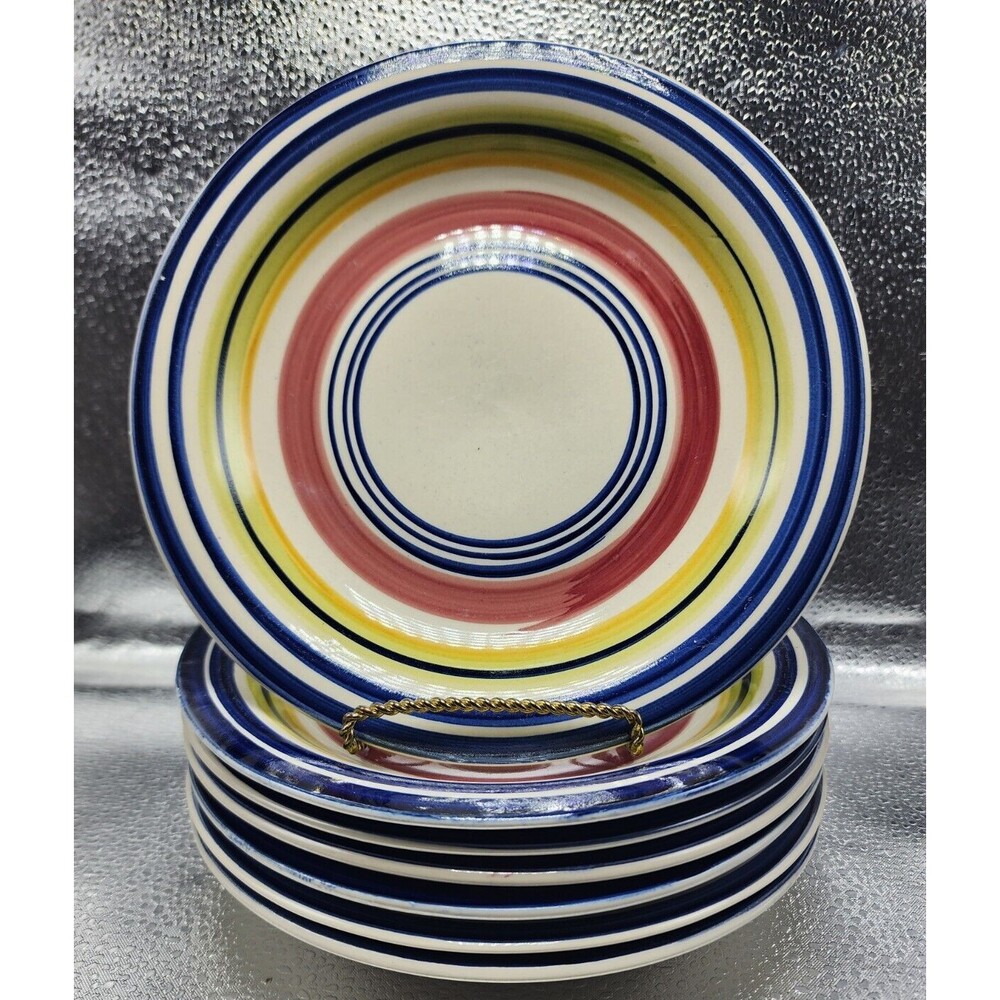 STONEWARE EXCLUSIVELY FOR PIER1 IMPORTS SALAD PLATES (Set of 7)